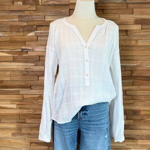 Sanctuary | Sunday's Best Popover Top | Cotton | White | XS